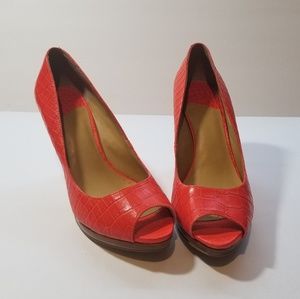 Nine West High Heeled Peep Toe Shoes 6M